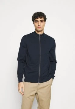 Marc O'Polo JACKET WITH ZIP - Strickjacke - Total Eclipse | Herren