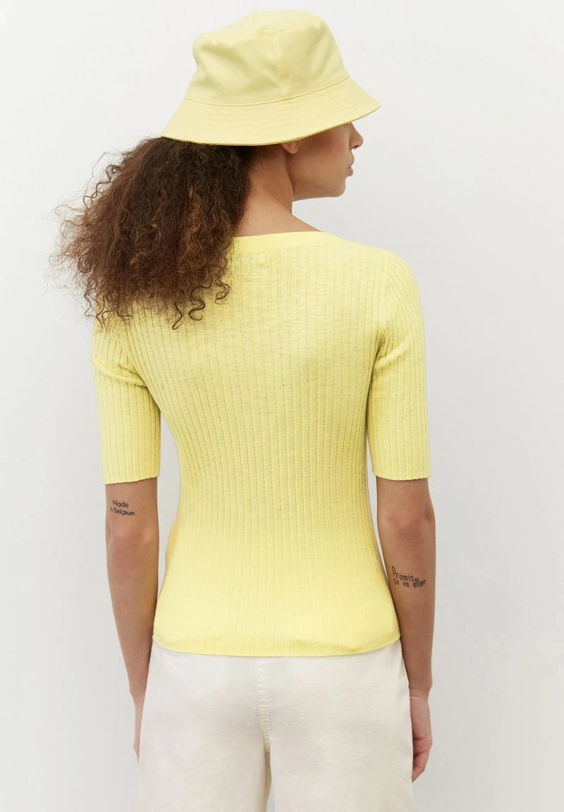 Marc O'Polo Damen T-Shirt Basic - Lemon Sorbet 2 Marc O'Polo Damen T-Shirt Basic - Lemon Sorbet – Bild 2