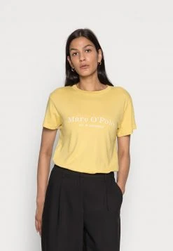 Marc O'Polo SHORT SLEEVE ROUND NECK PLACED PRINT - T-Shirt Print - Dusty Lemon | Damen