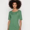 Marc O'Polo SHORT SLEEVE ROUND NECK - T-Shirt Basic - Meadow Grass | Damen