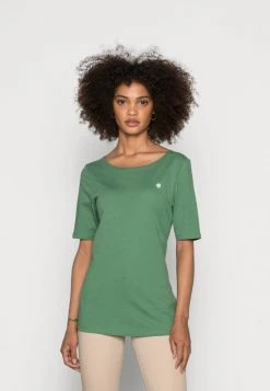 Marc O'Polo SHORT SLEEVE ROUND NECK - T-Shirt Basic - Meadow Grass | Damen