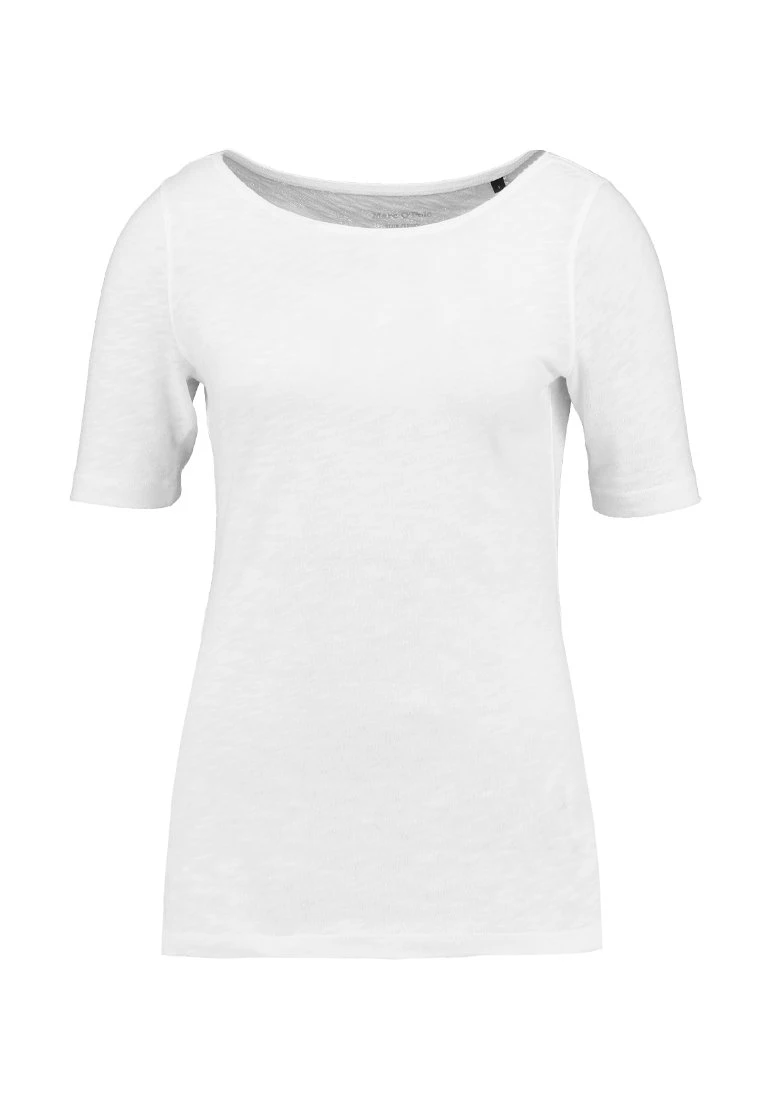 Marc O'Polo SHORT SLEEVE BOAT NECK - T-Shirt Basic - White | Damen 4 Marc O'Polo SHORT SLEEVE BOAT NECK - T-Shirt Basic - White | Damen – Bild 4