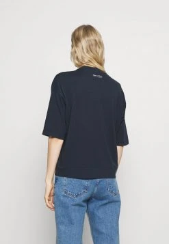 Marc O'Polo Damen HIGH NECK - T-Shirt Basic - Dark Night -Marc O'Polo Verkäufe f235fa7a614e4ec9b7079377eeff2552