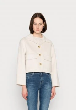 Marc O'Polo CROPPED JACKET TURN DOWN COLLAR FRONT BUTTONS - Leichte Jacke - Stone Powder | Damen