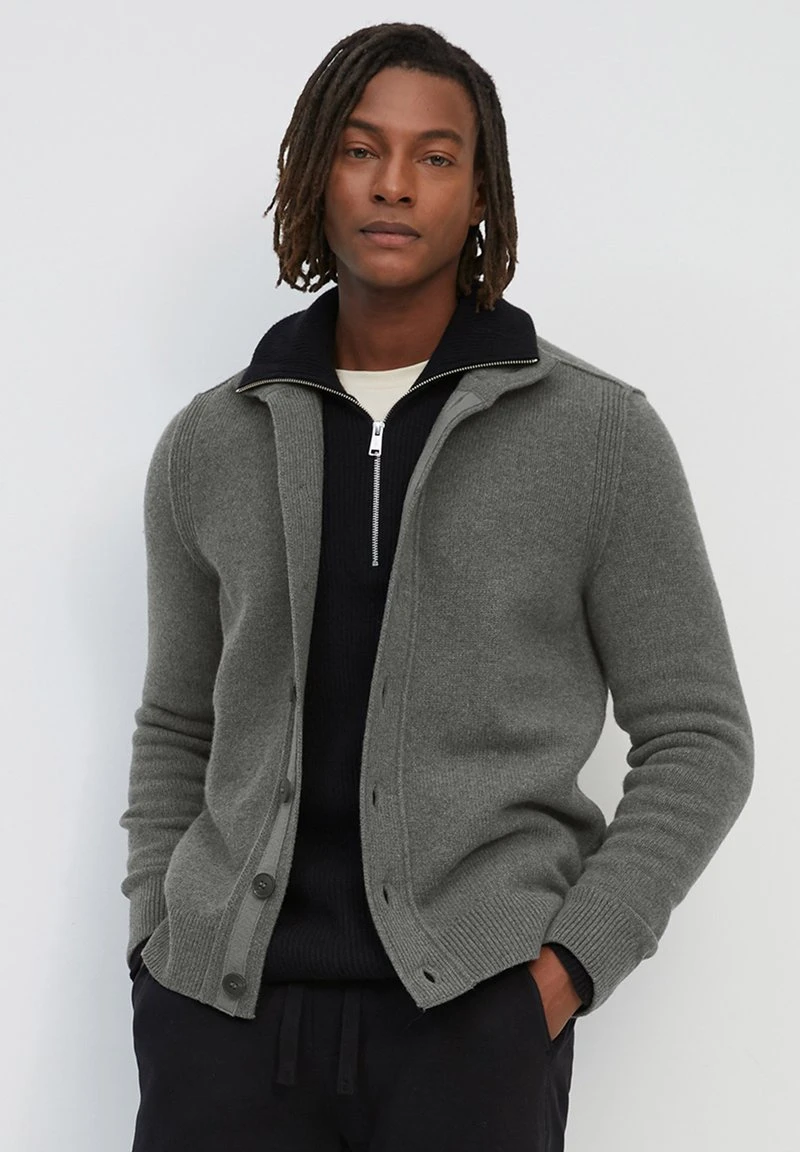 Marc O'Polo Strickjacke - Nordic Grey Melange | Herren 1 Marc O'Polo Strickjacke - Nordic Grey Melange | Herren