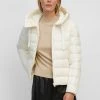 Marc O'Polo SP, RECYCLED NO DOWN, RECYCLED, FIX HOOD, WELT POCKET - Übergangsjacke - White Sand | Damen