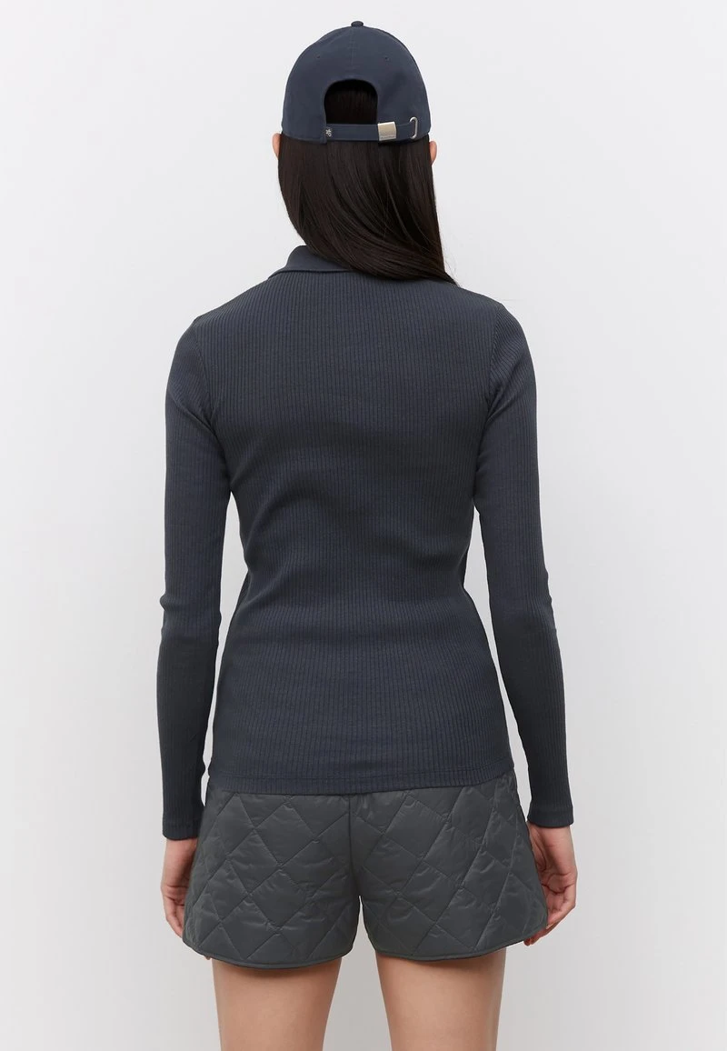 Marc O'Polo RIPP-LONGLSEEVE - Poloshirt - Deep Sky | Damen 3 Marc O'Polo RIPP-LONGLSEEVE - Poloshirt - Deep Sky | Damen – Bild 3