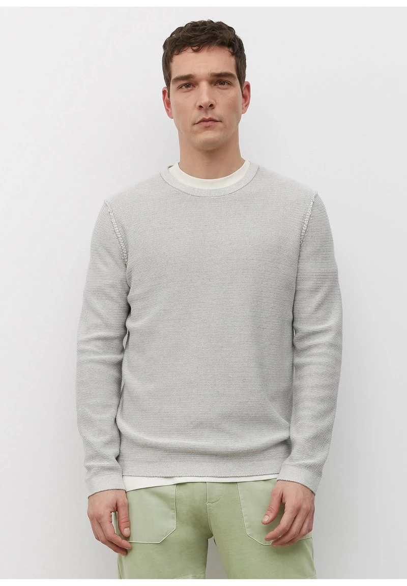 Marc O'Polo Strickpullover - Light Grey Melange | Herren 1 Marc O'Polo Strickpullover - Light Grey Melange | Herren