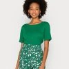 Marc O'Polo SHORT SLEEVE BOAT NECK - T-Shirt Basic - Preppy Green | Damen