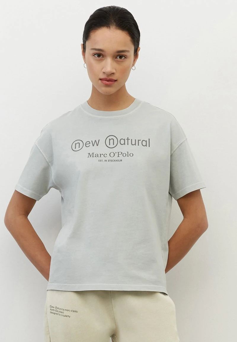 Marc O'Polo MIT ERDPIGMENTEN GEFÄRBT - T-Shirt Print - Morning Dew | Damen 1 Marc O'Polo MIT ERDPIGMENTEN GEFÄRBT - T-Shirt Print - Morning Dew | Damen