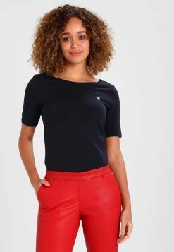 Marc O'Polo SHORT SLEEVE BOAT NECK - T-Shirt Basic - Manic Midnight | Damen