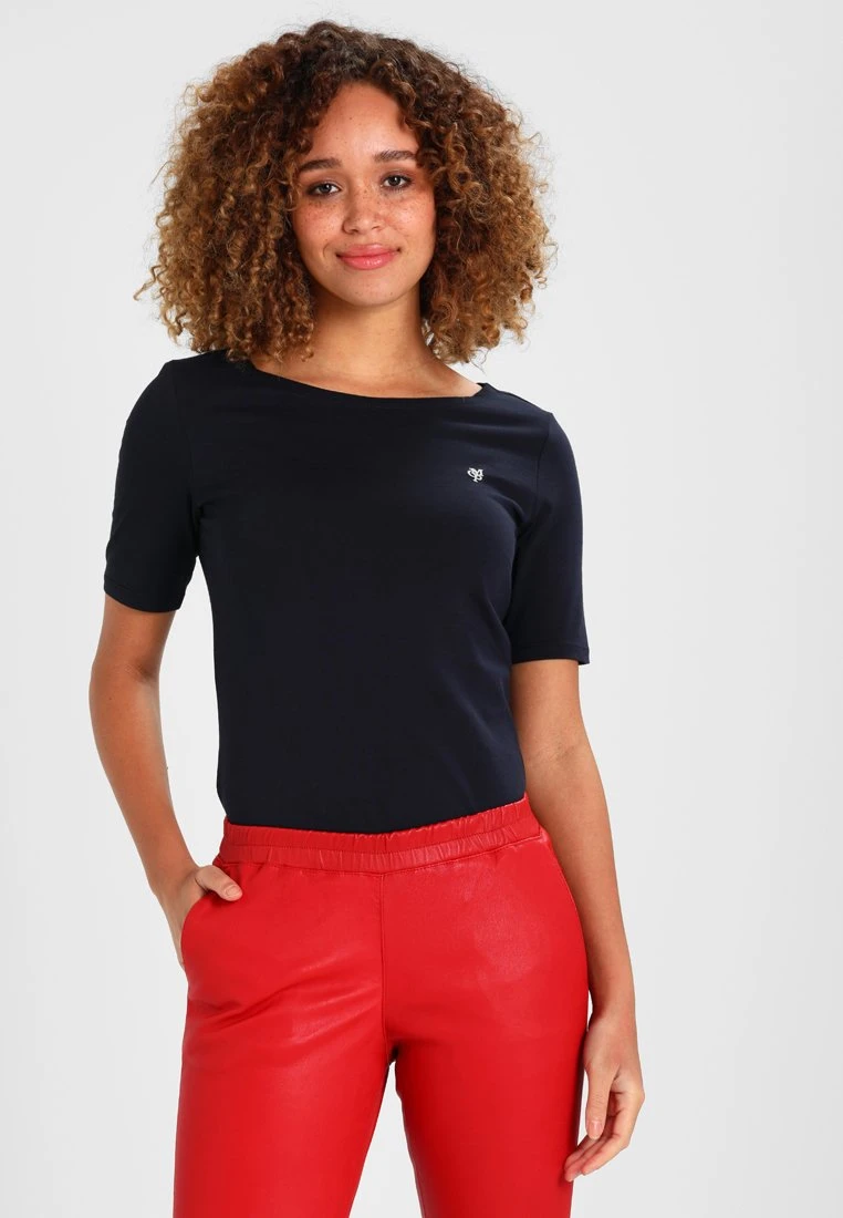 Marc O'Polo SHORT SLEEVE BOAT NECK - T-Shirt Basic - Manic Midnight | Damen 1 Marc O'Polo SHORT SLEEVE BOAT NECK - T-Shirt Basic - Manic Midnight | Damen