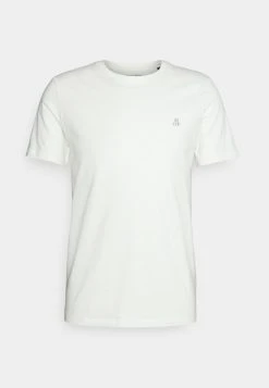 Marc O'Polo SHORT SLEEVE ROUND NECK CHEST - T-Shirt Basic - Silver Fern | Herren