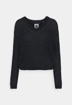 Marc O'Polo LONG SLEEVE V NECK - Strickpullover - Night Sky | Damen