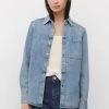 Marc O'Polo Hemdbluse - Super Sustainable Blue Wash | Damen