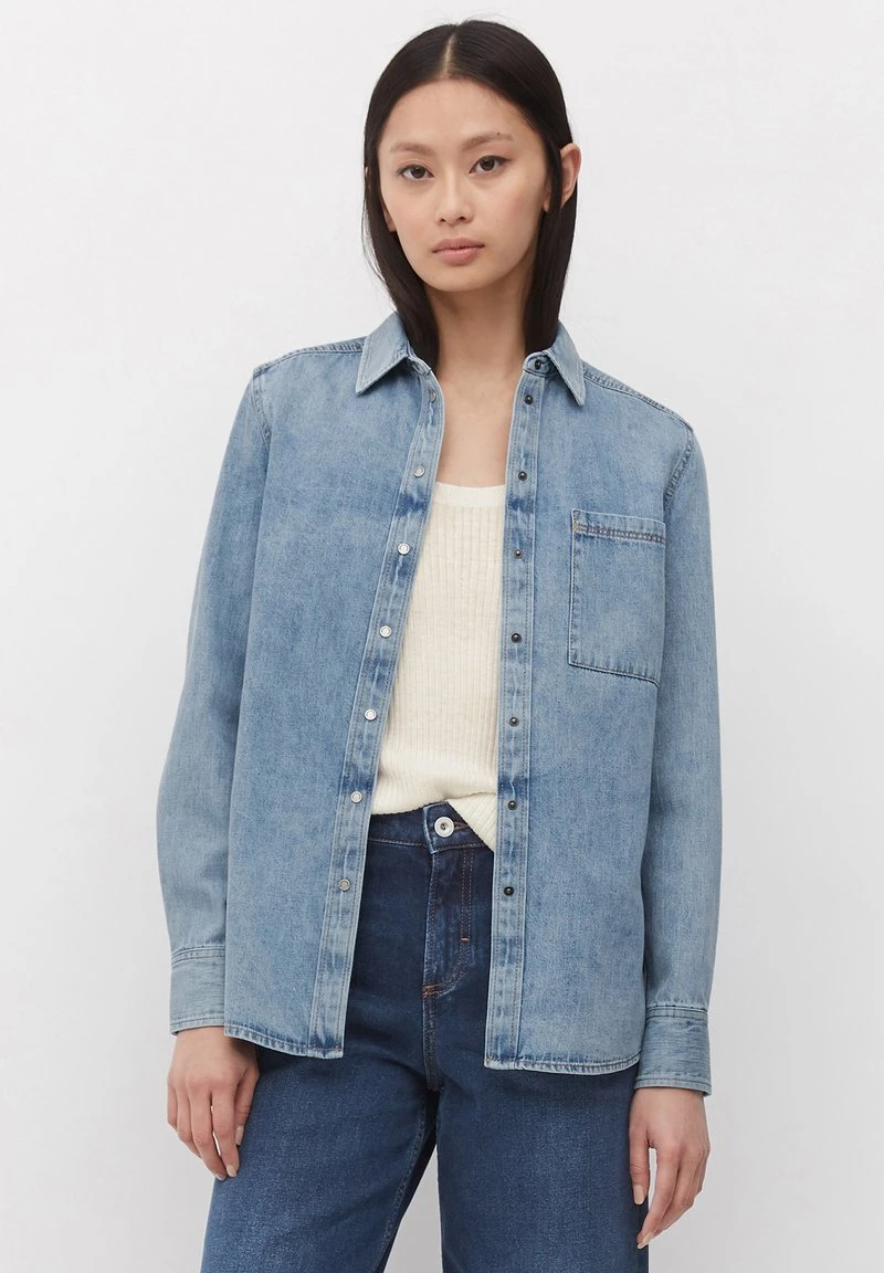 Marc O'Polo Hemdbluse - Super Sustainable Blue Wash | Damen 1 Marc O'Polo Hemdbluse - Super Sustainable Blue Wash | Damen